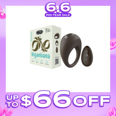 CARE - Hanami Higanbana Vibrating Penile Ring Soft Silicone 1s