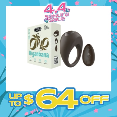 CARE - Hanami Higanbana Vibrating Penile Ring Soft Silicone 1s