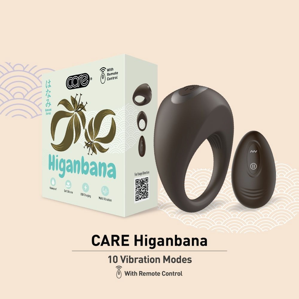 Hanami Higanbana Vibrating Penile Ring Soft Silicone 1s