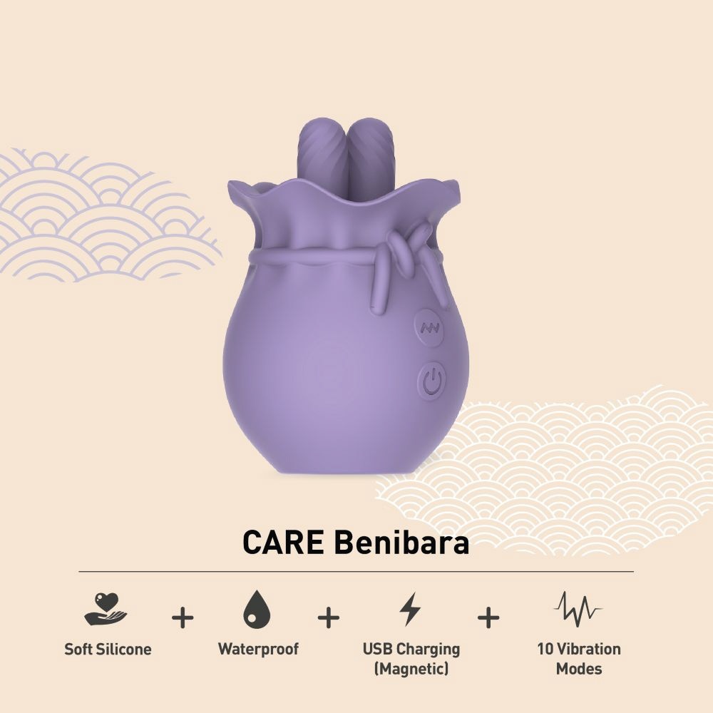 Hanami Benibara Dual Tip Massager Soft Silicone 1s