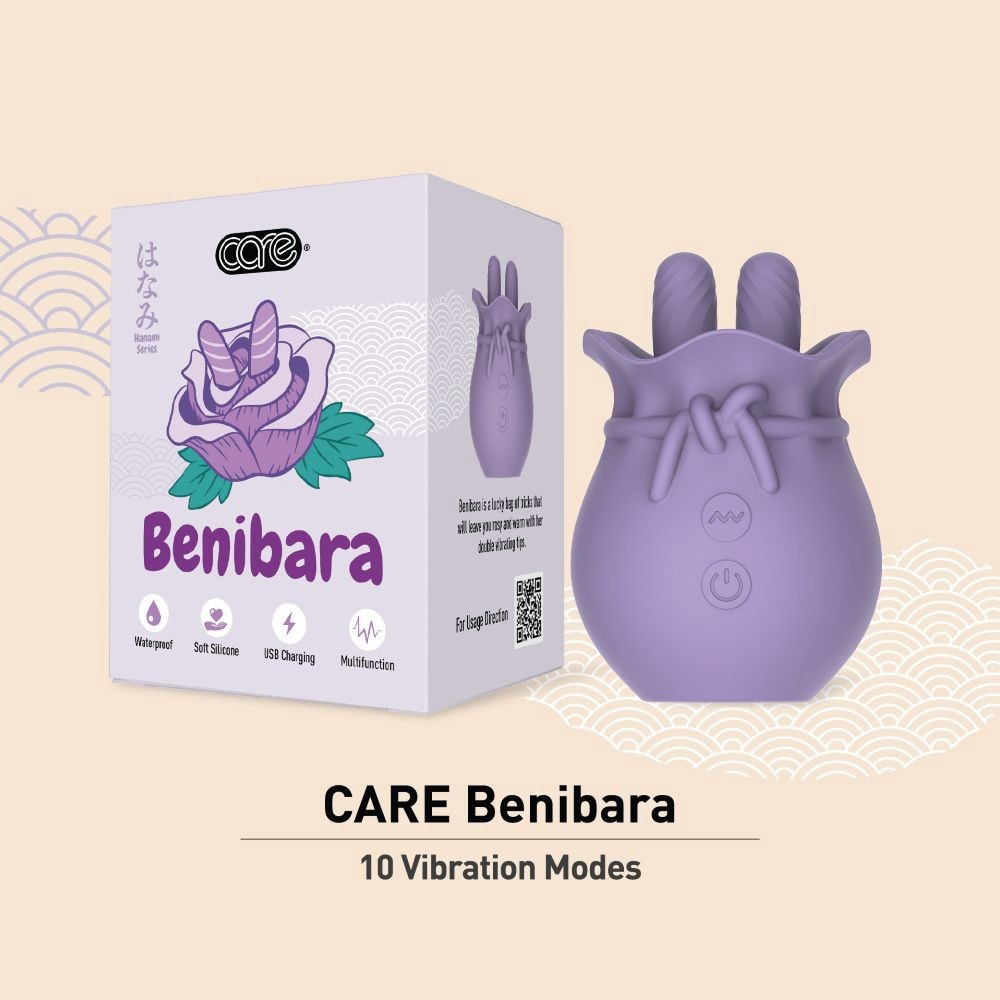 Hanami Benibara Dual Tip Massager Soft Silicone 1s