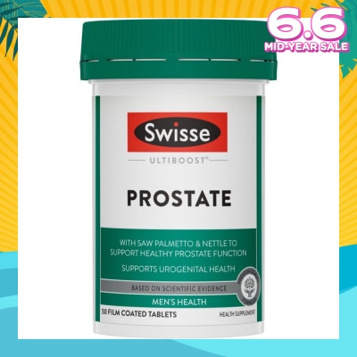 SWISSE Ultiboost Prostate Tablet (Supports Healthy Prostate Function  + Maintains Healthy Male Reproductive System) 50s