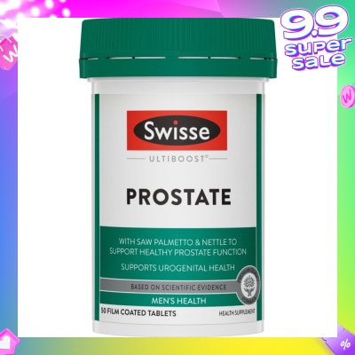 SWISSE Ultiboost Prostate Tablet (Supports Healthy Prostate Function  + Maintains Healthy Male Reproductive System) 50s