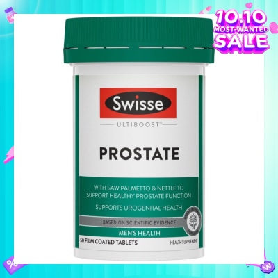 SWISSE Ultiboost Prostate Tablet (Supports Healthy Prostate Function  + Maintains Healthy Male Reproductive System) 50s (Expiry: Jul`2026)