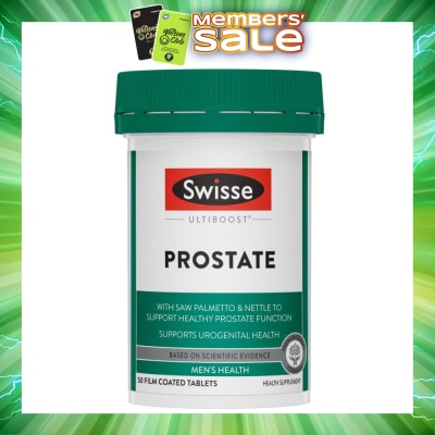 SWISSE - Ultiboost Prostate Tablet (Supports Healthy Prostate Function + Maintains Healthy Male Reproductive System) 50s