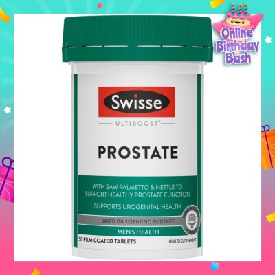 SWISSE Ultiboost Prostate Tablet (Supports Healthy Prostate Function  + Maintains Healthy Male Reproductive System) 50s