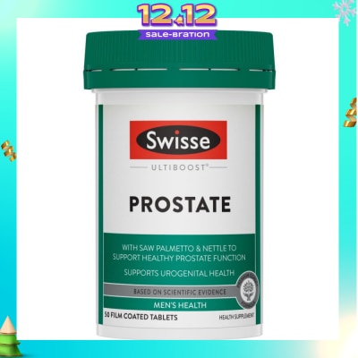 SWISSE Ultiboost Prostate Tablet (Supports Healthy Prostate Function + Maintains Healthy Male Reproductive System) 50s (Expiry: Jul`2026)
