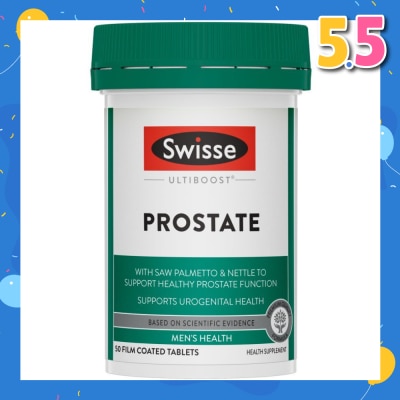 SWISSE Ultiboost Prostate Tablet (Supports Healthy Prostate Function  + Maintains Healthy Male Reproductive System) 50s