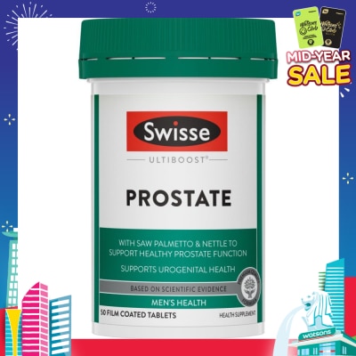 SWISSE Ultiboost Prostate Tablet (Supports Healthy Prostate Function  + Maintains Healthy Male Reproductive System) 50s