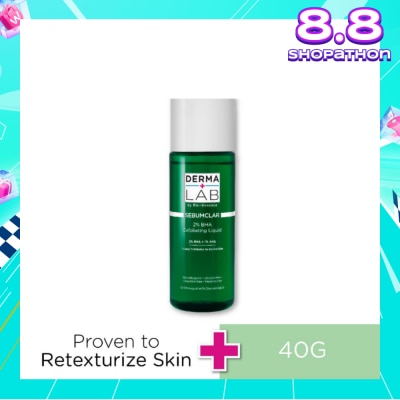 DERMA LAB Sebumclar 2% Bha Exfoliating Liquid (2% BHA  + 1% AHA Deeply Exfoliates To Renew Skin) 160ml
