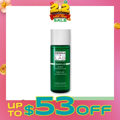 DERMA LAB Sebumclar 2% Bha Exfoliating Liquid (2% BHA  + 1% AHA Deeply Exfoliates To Renew Skin) 160ml
