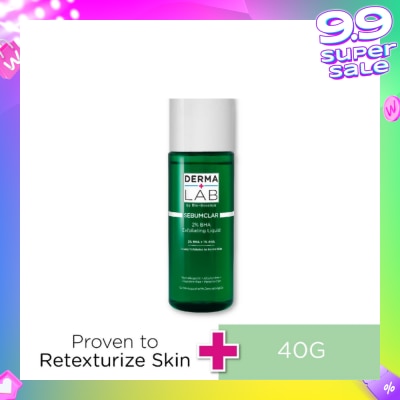 DERMA LAB Sebumclar 2% Bha Exfoliating Liquid (2% BHA  + 1% AHA Deeply Exfoliates To Renew Skin) 160ml
