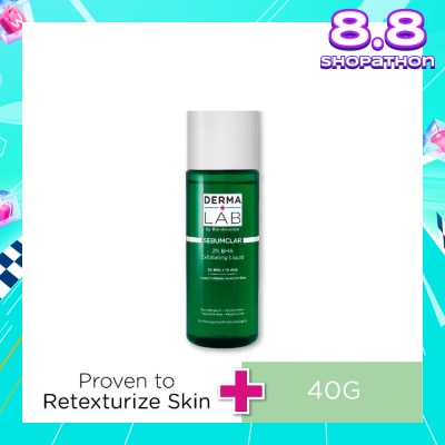 DERMA LAB Sebumclar 2% Bha Exfoliating Liquid (2% BHA  + 1% AHA Deeply Exfoliates To Renew Skin) 160ml