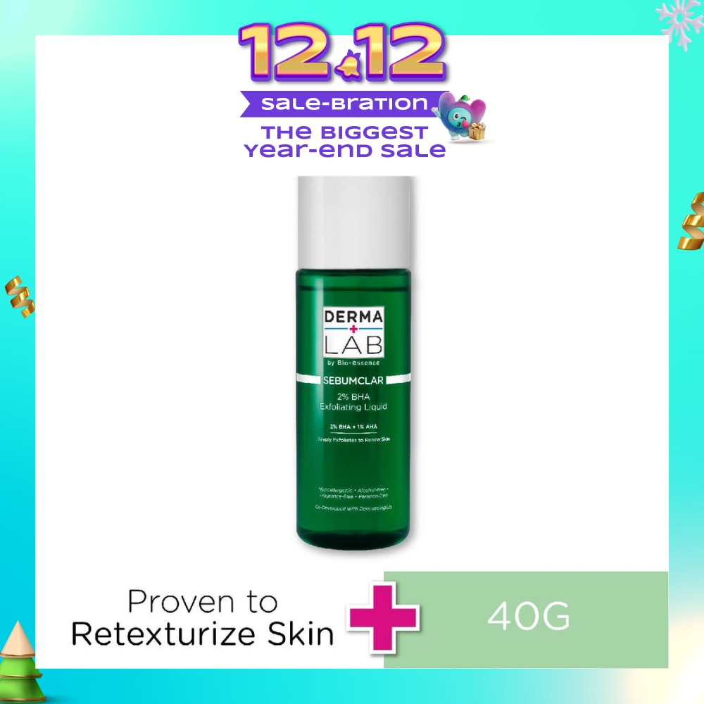 Sebumclar 2% Bha Exfoliating Liquid (2% BHA  + 1% AHA Deeply Exfoliates To Renew Skin) 160ml