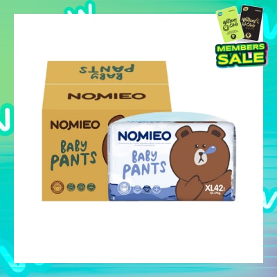 NOMIEO Baby Pants Diaper XL42s x 3 (12-17Kg)