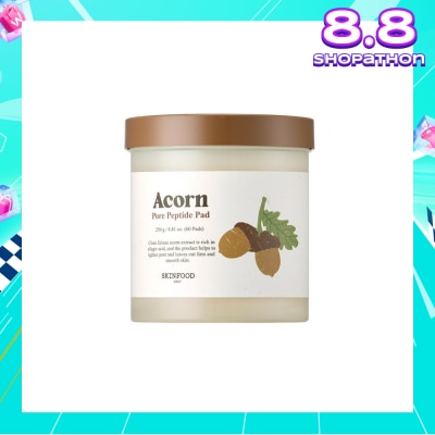 SKINFOOD Acorn Pore Peptide Pad (To Tighten Pore & Smooth Skin Texture) 60s