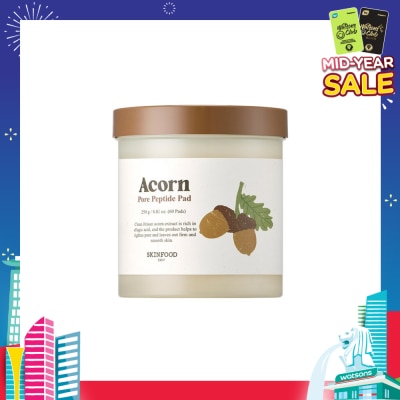 SKINFOOD Acorn Pore Peptide Pad (To Tighten Pore & Smooth Skin Texture) 60s
