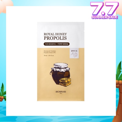 SKINFOOD Royal Honey Propolis Nourishing Sheet Mask (To Hydrates Dull & Tired Skin) 1s