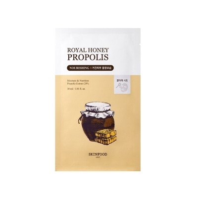 SKINFOOD Royal Honey Propolis Nourishing Sheet Mask (To Hydrates Dull & Tired Skin) 1s