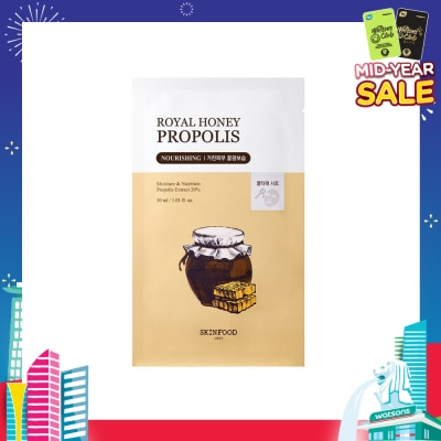 SKINFOOD Royal Honey Propolis Nourishing Sheet Mask (To Hydrates Dull & Tired Skin) 1s