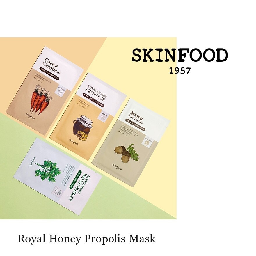 Royal Honey Propolis Nourishing Sheet Mask (To Hydrates Dull & Tired Skin) 1s