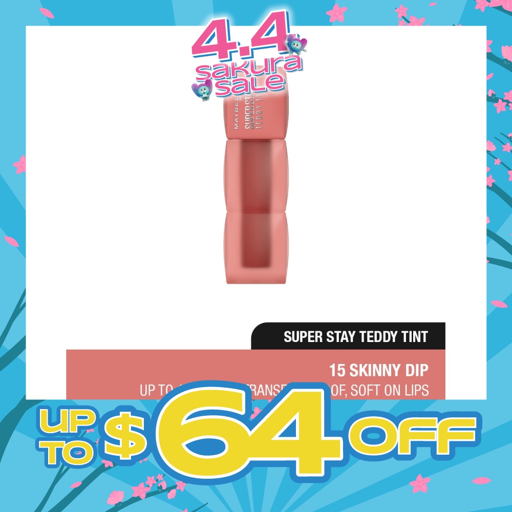 Super Stay Teddy Tint 15 Skinny Dip (Transferproof & Waterproof) 1s