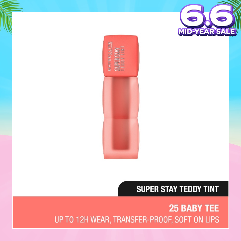 MAYBELLINE Super Stay Teddy Tint 25 Baby Tee (Transferproof & Waterproof) 1s