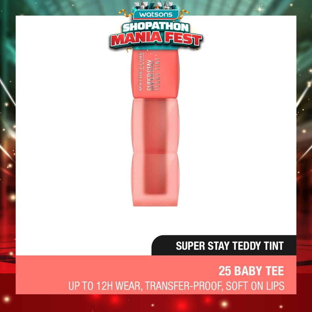 Super Stay Teddy Tint 25 Baby Tee (Transferproof & Waterproof) 1s
