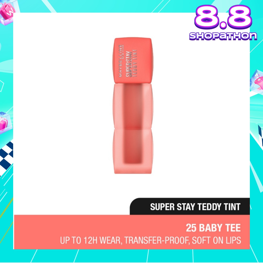 Super Stay Teddy Tint 25 Baby Tee (Transferproof & Waterproof) 1s