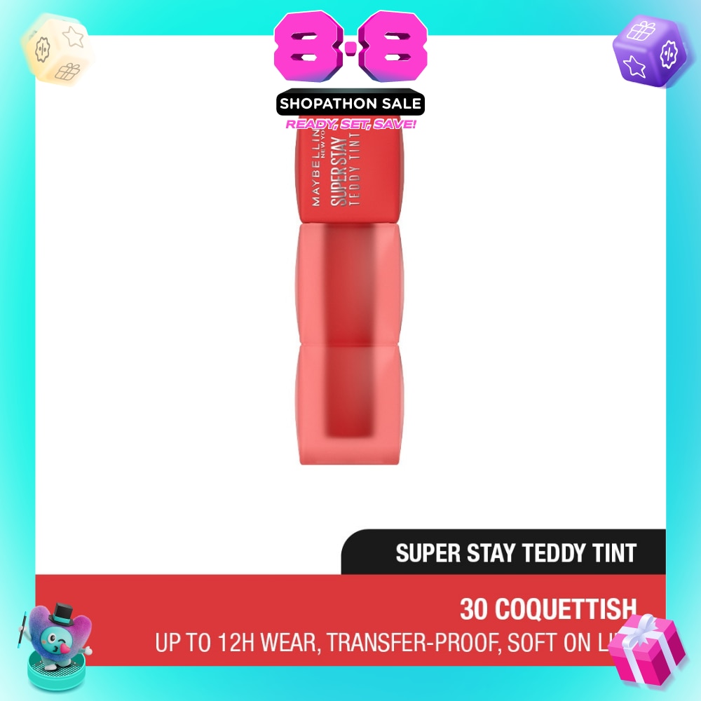 Super Stay Teddy Tint 30 Coquettish (Transferproof & Waterproof) 1s
