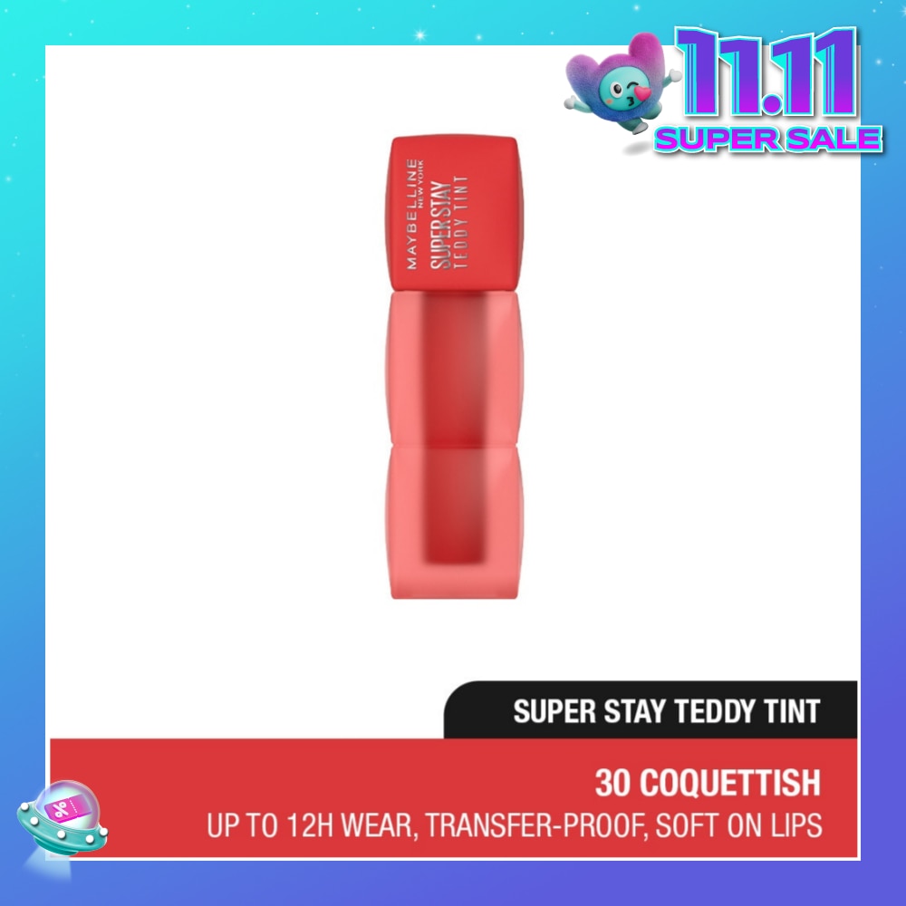 MAYBELLINE Super Stay Teddy Tint 30 Coquettish (Transferproof & Waterproof) 1s