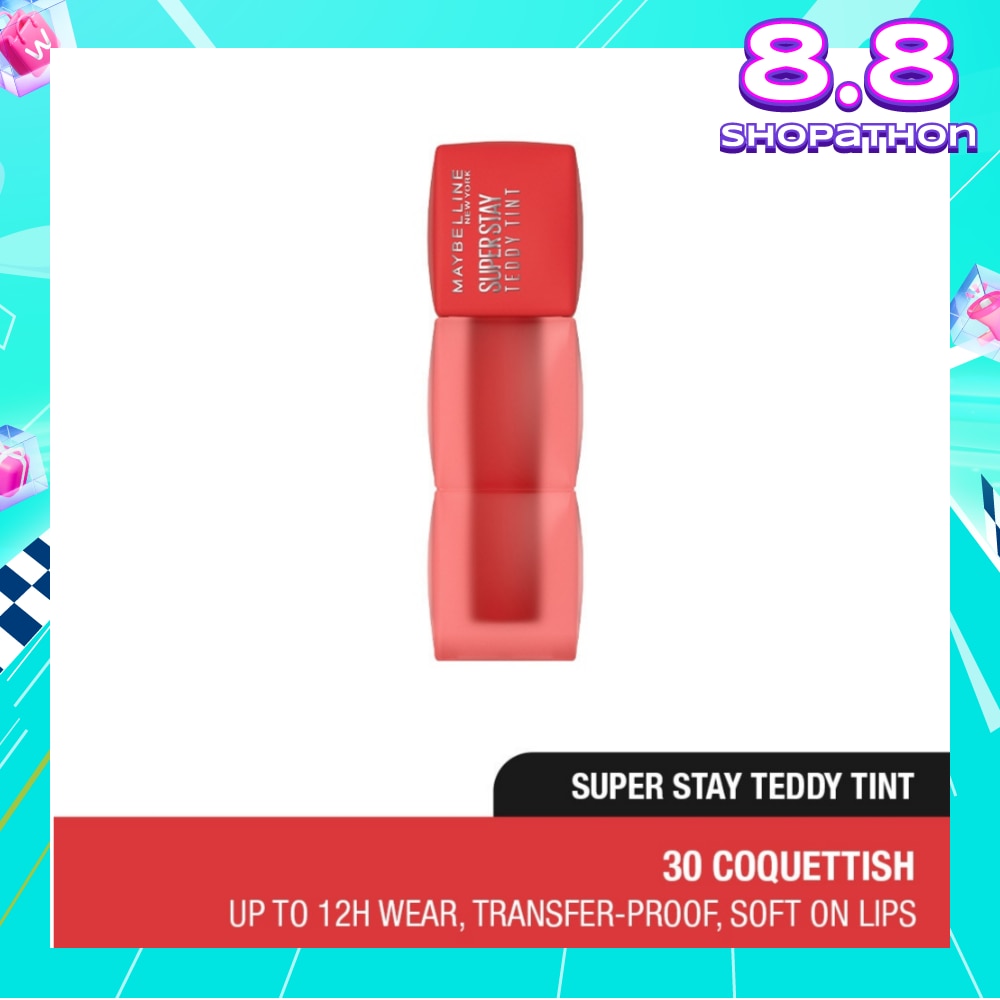 Super Stay Teddy Tint 30 Coquettish (Transferproof & Waterproof) 1s