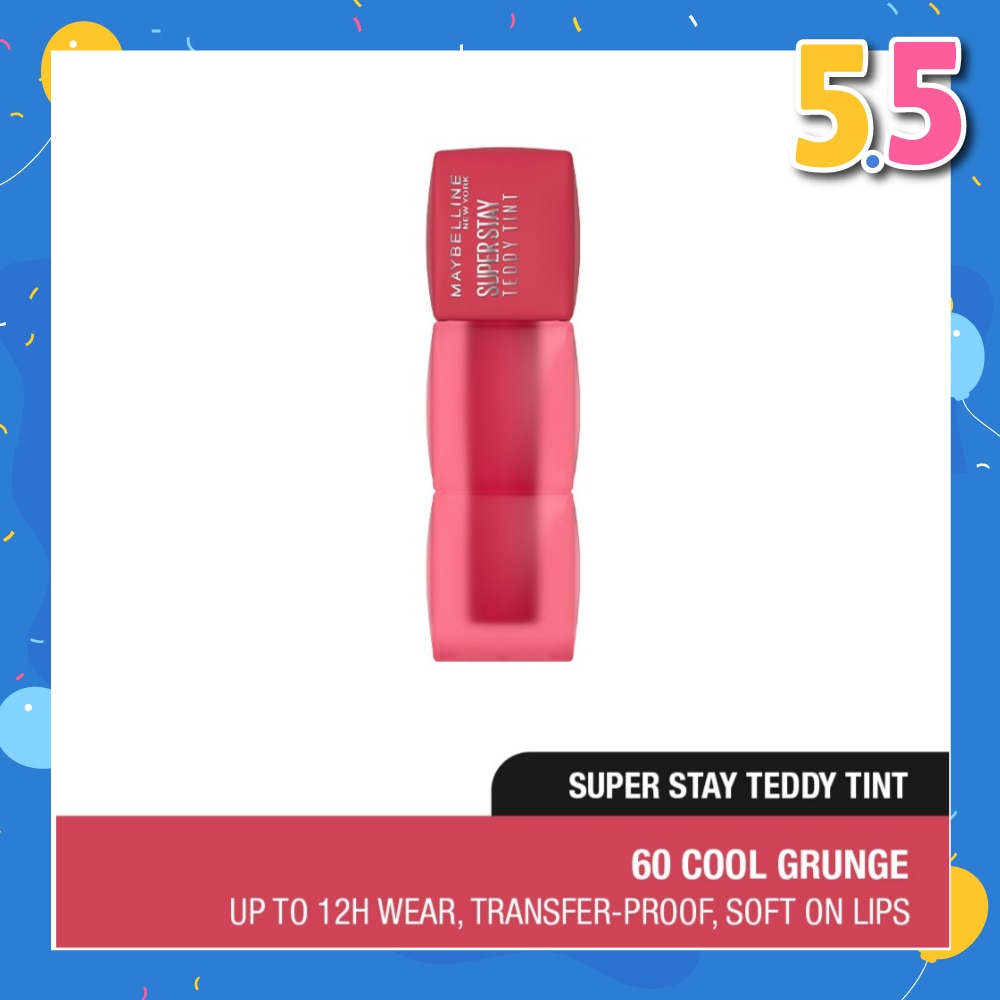 Super Stay Teddy Tint 60 Cool Grunge (Transferproof & Waterproof) 1s