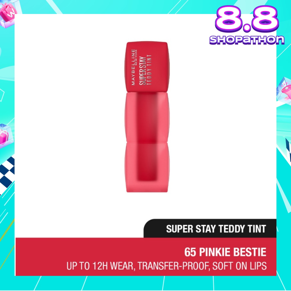 Super Stay Teddy Tint 65 Pinkie Bestie (Transferproof & Waterproof) 1s