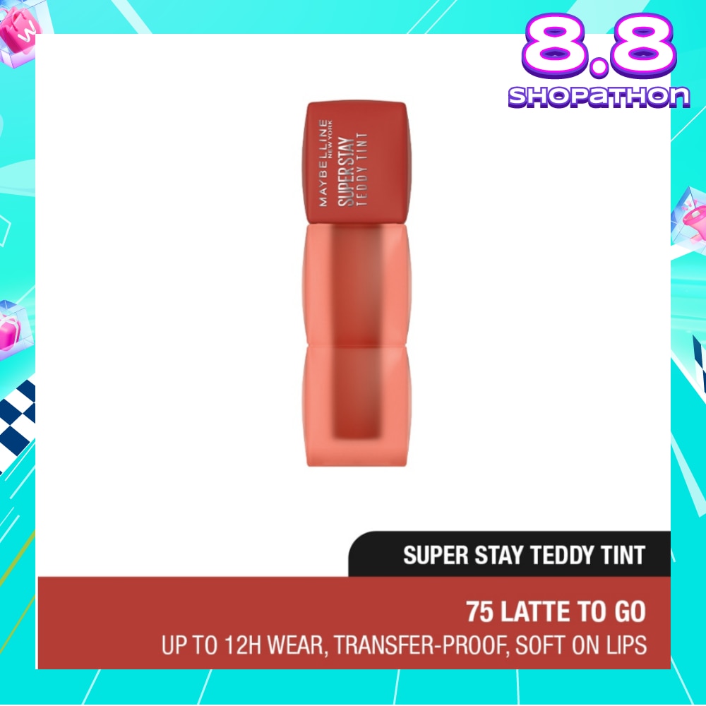 Super Stay Teddy Tint 75 Latte To Go (Transferproof & Waterproof) 1s