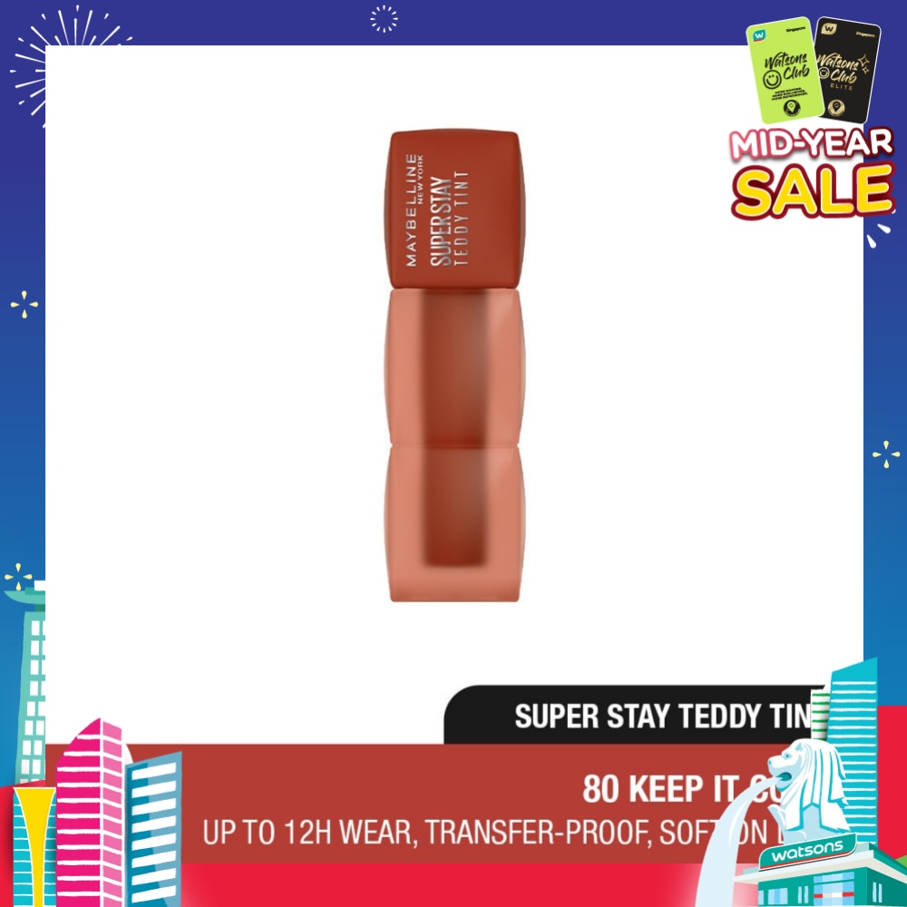 MAYBELLINE Super Stay Teddy Tint 80 Keep It Cozy (Transferproof & Waterproof) 1s