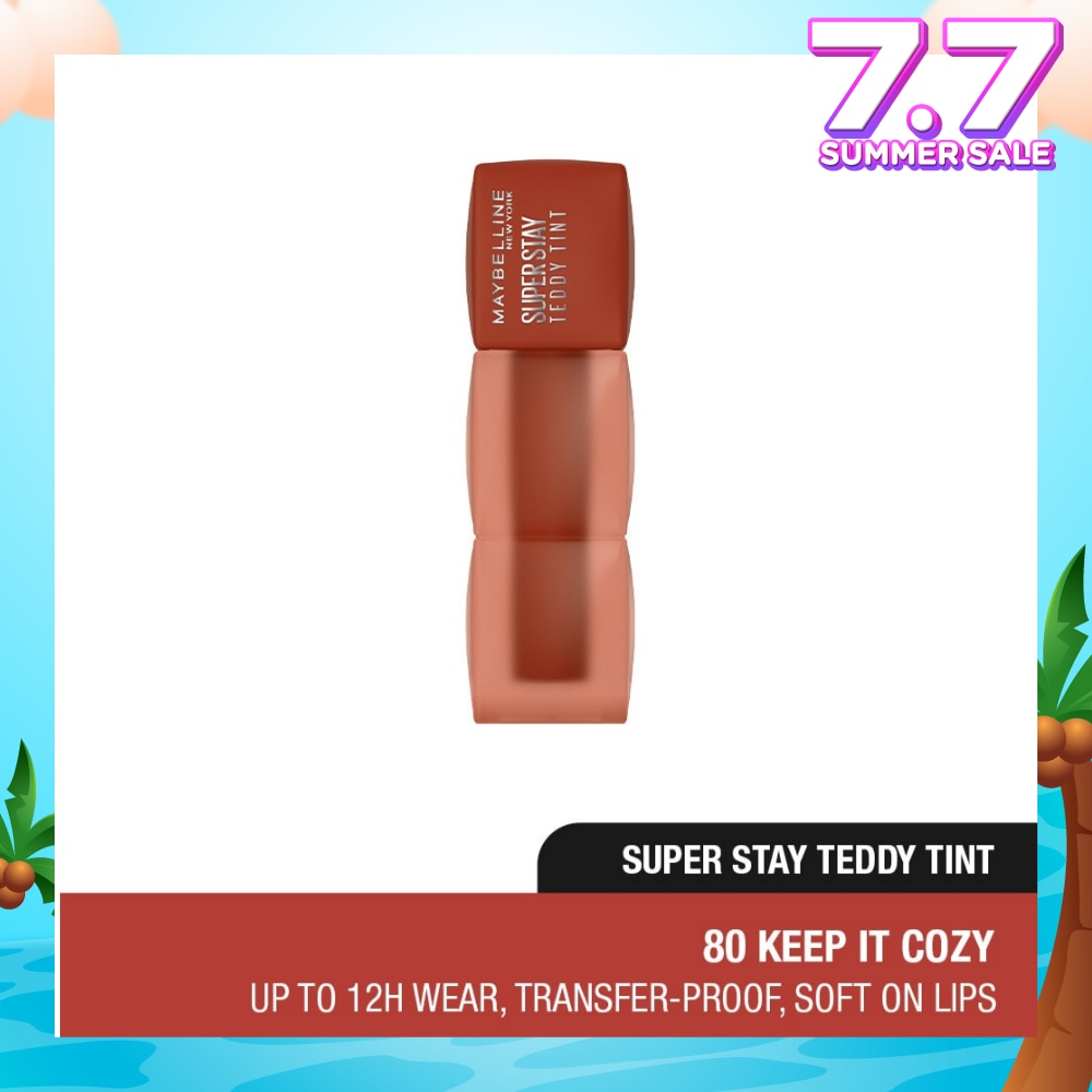 MAYBELLINE Super Stay Teddy Tint 80 Keep It Cozy (Transferproof & Waterproof) 1s