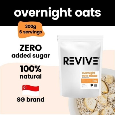 REVIVE Overnight Oats Tropical Mango (Zero Sugar + 100% Natural) 300g