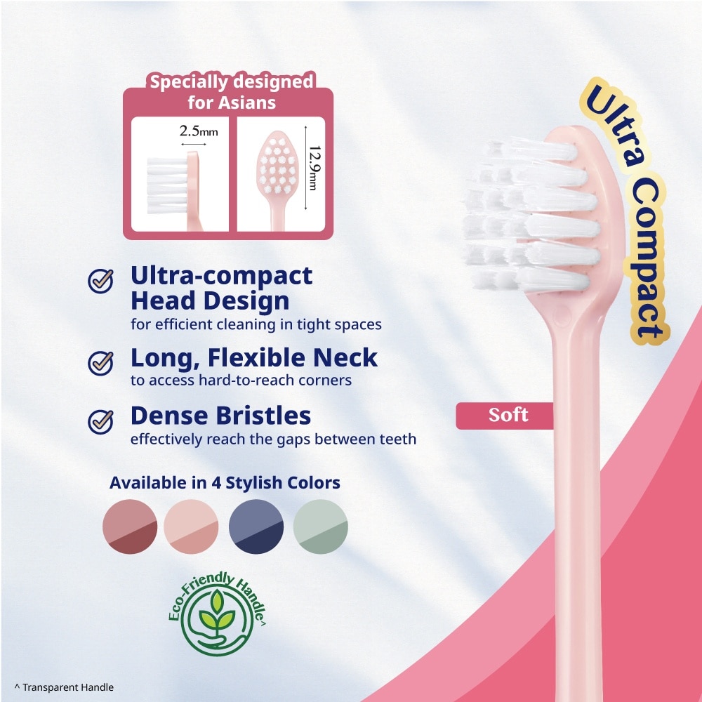 Premium Smooth Fit Toothbrush Ultra Compact Soft 1s