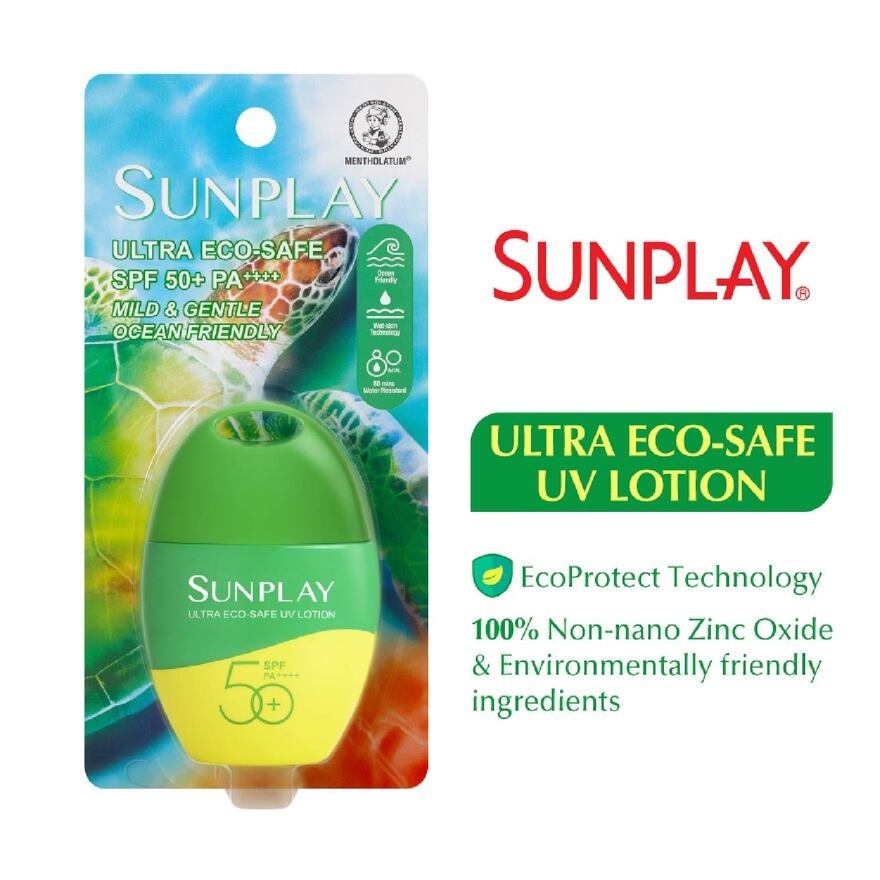 Ultra Eco*safe UV Lotion SPF50 (Ocean Friendly + Superior Water & Sweat Resistance + Mild & Gentle) 35g