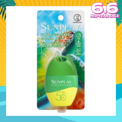 SUNPLAY Ultra Eco*safe UV Lotion SPF50 (Ocean Friendly + Superior Water & Sweat Resistance + Mild & Gentle) 35g