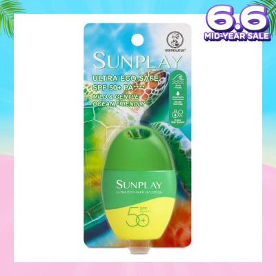 SUNPLAY Ultra Eco*safe UV Lotion SPF50 (Ocean Friendly + Superior Water & Sweat Resistance + Mild & Gentle) 35g