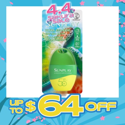 SUNPLAY - Ultra Eco*safe UV Lotion SPF50 (Ocean Friendly + Superior Water & Sweat Resistance + Mild & Gentle) 35g