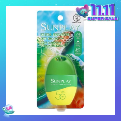 SUNPLAY Ultra Eco*safe UV Lotion SPF50 (Ocean Friendly + Superior Water & Sweat Resistance + Mild & Gentle) 35g