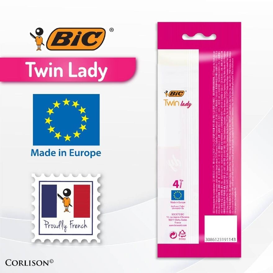 Twin Lady Precise Shave (With Twin-Blade Shaver) 4s