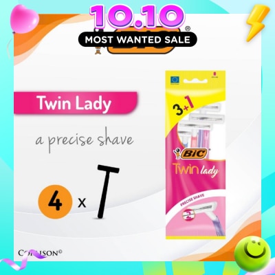 BIC Twin Lady Precise Shave (With Twin Blade Shaver) 4s image