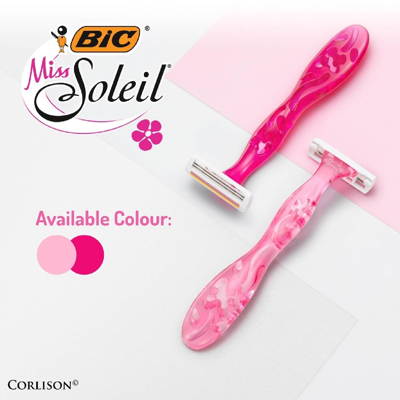BIC Miss Soleil A Smooth Shave (With Triple-Blade Shaver) 2s