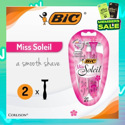 BIC Miss Soleil A Smooth Shave (With Triple-Blade Shaver) 2s