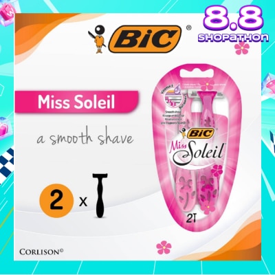 BIC Miss Soleil A Smooth Shave (With Triple-Blade Shaver) 2s