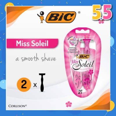 BIC Miss Soleil A Smooth Shave (With Triple-Blade Shaver) 2s